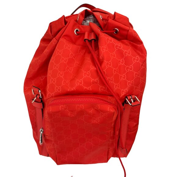 Gucci Red Nylon Backpack - Picture 6 of 8